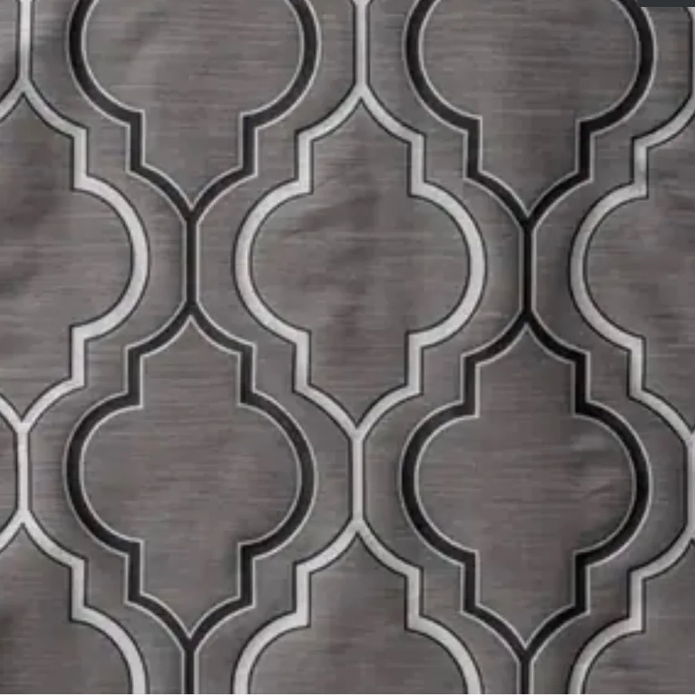 Softline Trenton Grommet Top Curtain Panel Pair 55x96 Color: Platinum